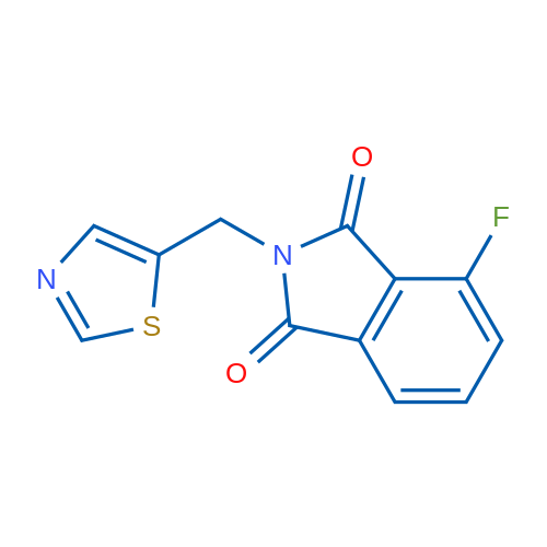 4-Fluoro-2-(thiazol-5-ylmethyl)isoindoline-1,3-dione 1g