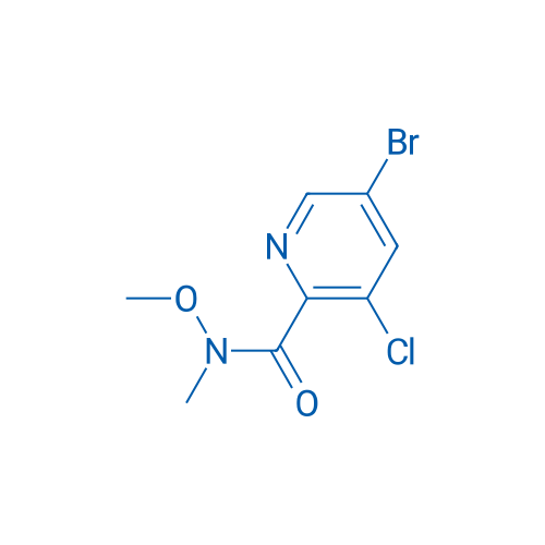 5-Bromo-3-chloro-N-methoxy-N-methylpicolinamide 1g