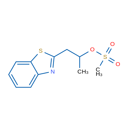 1-(1,3-Benzothiazol-2-yl)propan-2-yl methanesulfonate 1g