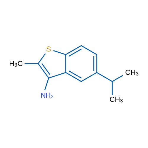 2-Methyl-5-(propan-2-yl)-1-benzothiophen-3-amine 1g
