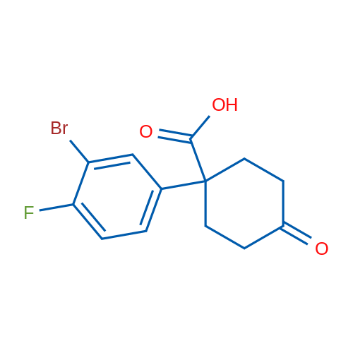 1-(3-Bromo-4-fluorophenyl)-4-oxocyclohexanecarboxylic Acid 250mg