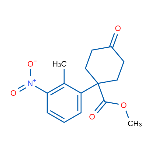 Methyl 1-(2-Methyl-3-nitrophenyl)-4-oxocyclohexanecarboxylate 250mg
