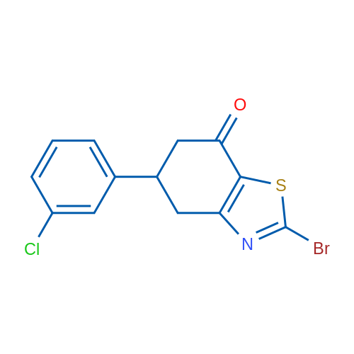 2-Bromo-5-(3-chlorophenyl)-5,6-dihydrobenzo[d]thiazol-7(4H)-one 1g