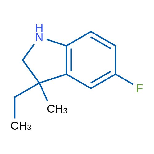 3-Ethyl-5-fluoro-3-methyl-2,3-dihydro-1h-indole 1g