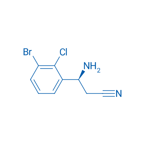 (3S)-3-AMINO-3-(3-BROMO-2-CHLOROPHENYL)PROPANENITRILE 250mg