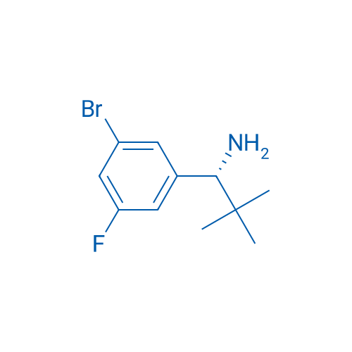 (R)-1-(3-bromo-5-fluorophenyl)-2,2-dimethylpropan-1-amine 250mg