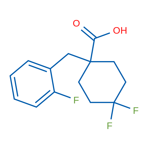 4,4-Difluoro-1-(2-fluorobenzyl)cyclohexanecarboxylic acid 1g
