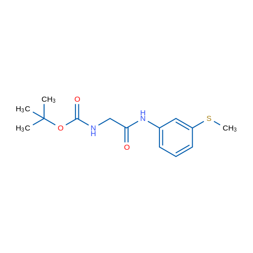 tert-Butyl N-({[3-(methylsulfanyl)phenyl]carbamoyl}methyl)carbamate 1g