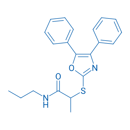2-((4,5-Diphenyloxazol-2-yl)thio)-N-propylpropanamide 100mg