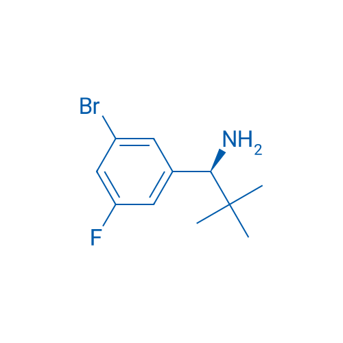 (S)-1-(3-bromo-5-fluorophenyl)-2,2-dimethylpropan-1-amine 250mg