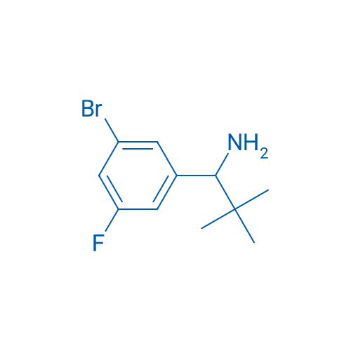 1-(3-Bromo-5-fluorophenyl)-2,2-dimethylpropan-1-amine 250mg