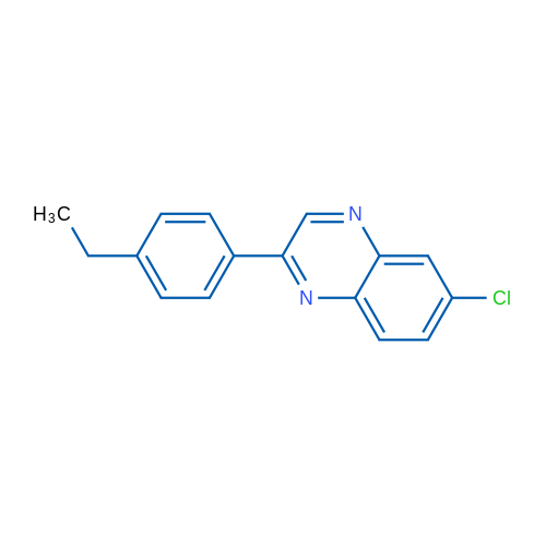 6-Chloro-2-(4-ethylphenyl)quinoxaline 1g