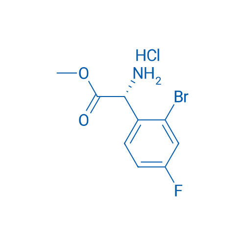 Methyl (R)-2-amino-2-(2-bromo-4-fluorophenyl)acetate hydrochloride 1g