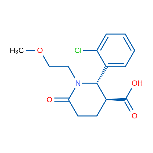 (2S,3S)-2-(2-CHlorophenyl)-1-(2-methoxyethyl)-6-oxopiperidine-3-carboxylic acid 1g