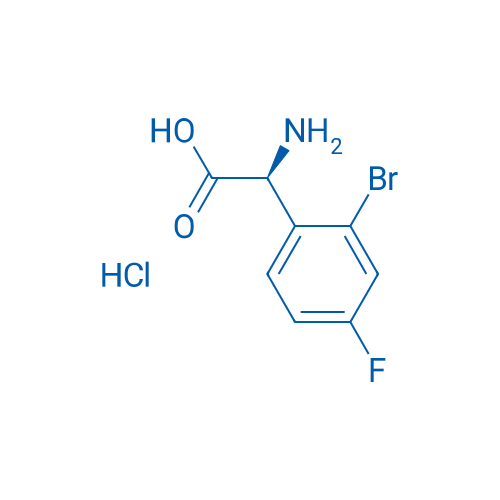 (S)-2-amino-2-(2-bromo-4-fluorophenyl)acetic acid hcl 100mg