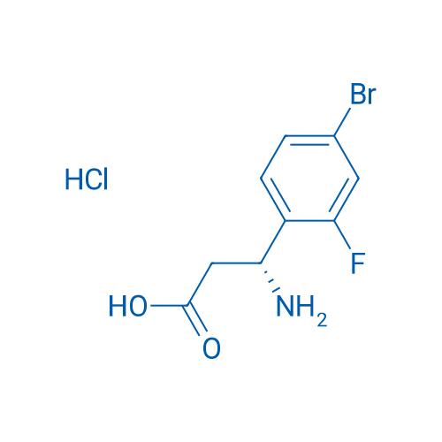 (R)-3-Amino-3-(4-bromo-2-fluorophenyl)propanoic acid hydrochloride 100mg