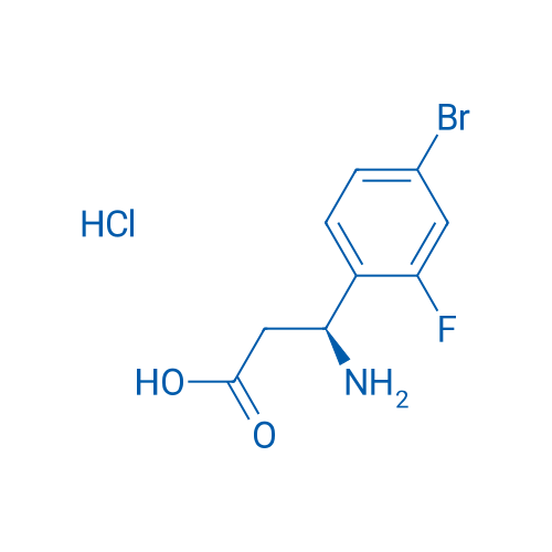 (S)-3-Amino-3-(4-bromo-2-fluorophenyl)propanoic acid hydrochloride 100mg