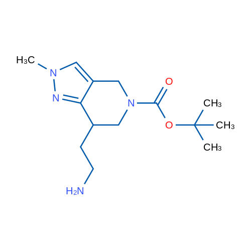 tert-Butyl 7-(2-aminoethyl)-2-methyl-6,7-dihydro-2H-pyrazolo[4,3-c]pyridine-5(4H)-carboxylate 1g