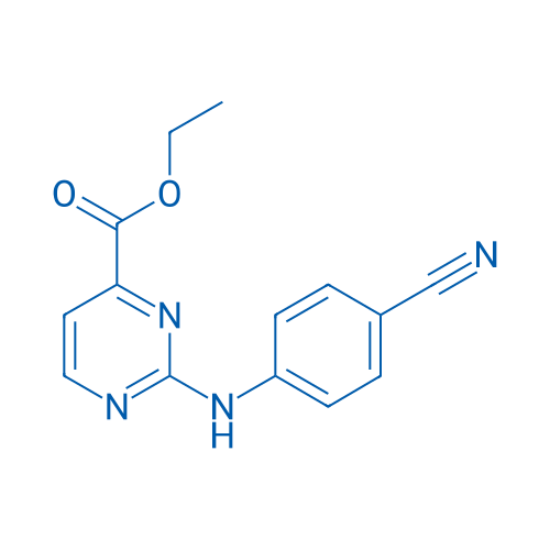Ethyl 2-((4-cyanophenyl)amino)pyrimidine-4-carboxylate 250mg