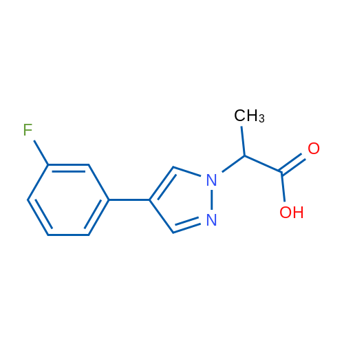 2-(4-(3-Fluorophenyl)-1H-pyrazol-1-yl)propanoic acid 1g