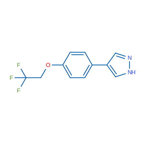 4-(4-(2,2,2-Trifluoroethoxy)phenyl)-1H-pyrazole 1g