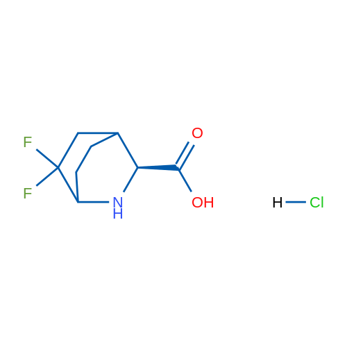 (3S)-6,6-Difluoro-2-azabicyclo[2.2.2]octane-3-carboxylic acid hydrochloride 1g