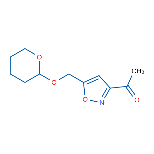 1-(5-(((Tetrahydro-2H-pyran-2-yl)oxy)methyl)isoxazol-3-yl)ethanone 1g