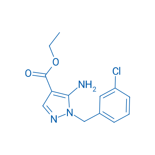 1H-Pyrazole-4-carboxylic acid, 5-amino-1-[(3-chlorophenyl)methyl]-, ethyl ester 10g