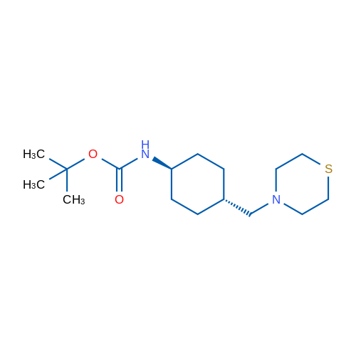 tert-Butyl (trans-4-(thiomorpholinomethyl)cyclohexyl)carbamate 1g