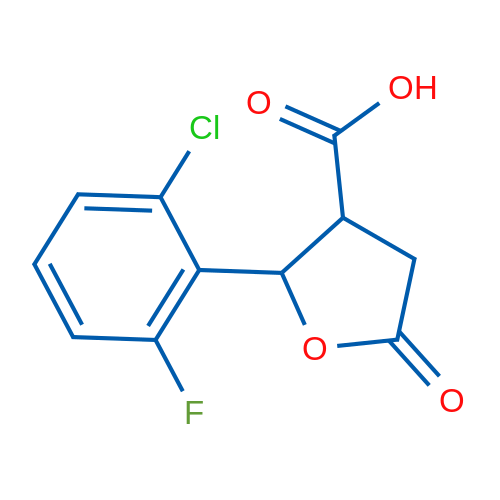 2-(2-Chloro-6-fluorophenyl)-5-oxotetrahydrofuran-3-carboxylic acid 1g