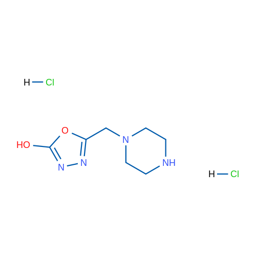 5-(Piperazin-1-ylmethyl)-1,3,4-oxadiazol-2-ol dihydrochloride 1g