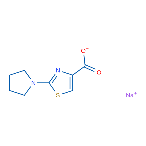SOdium 2-pyrrolidin-1-yl-1,3-thiazole-4-carboxylate 1g