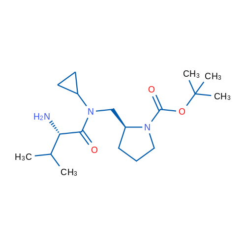 (S)-tert-Butyl 2-(((S)-2-amino-N-cyclopropyl-3-methylbutanamido)methyl)pyrrolidine-1-carboxylate 1g