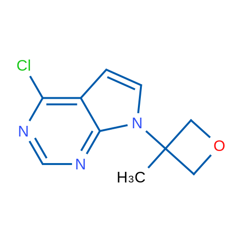 4-Chloro-7-(3-methyloxetan-3-yl)-7H-pyrrolo[2,3-d]pyrimidine 1g