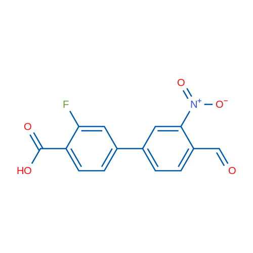 2-Fluoro-4-(4-formyl-3-nitrophenyl)benzoic acid 1g