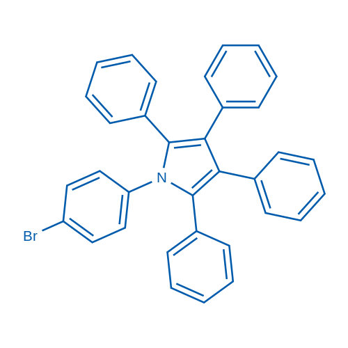 1-(4-Bromophenyl)-2,3,4,5-tetraphenyl-1H-pyrrole 250mg