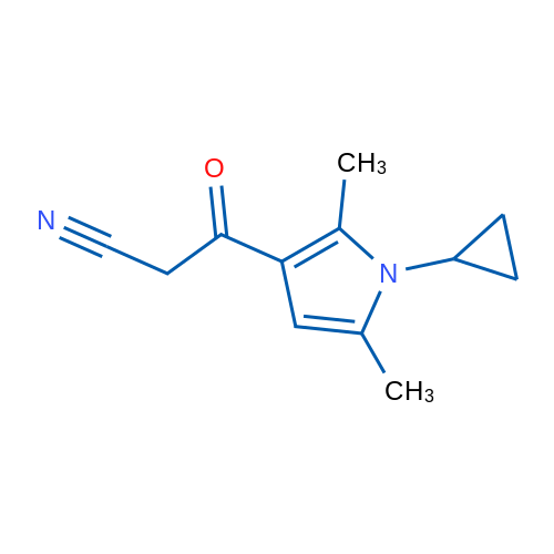 3-(1-Cyclopropyl-2,5-dimethyl-1H-pyrrol-3-yl)-3-oxopropanenitrile 1g