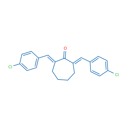 (2E,7E)-2,7-Bis[(4-chlorophenyl)methylidene]cycloheptan-1-one 1g