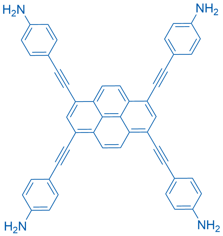 4,4',4'',4'''-(Pyrene-1,3,6,8-tetrayltetrakis(ethyne-2,1-diyl))tetraaniline 100mg