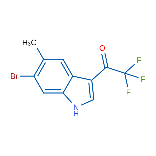 1-(6-Bromo-5-methyl-1H-indol-3-yl)-2,2,2-trifluoroethan-1-one 250mg