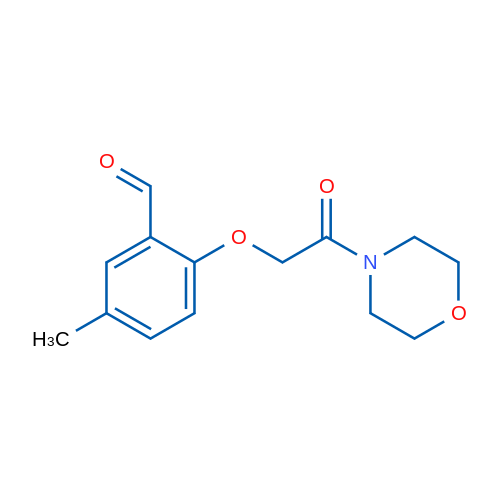 5-Methyl-2-(2-morpholino-2-oxoethoxy)benzaldehyde 5g