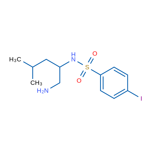 N-(1-Amino-4-methylpentan-2-yl)-4-iodobenzene-1-sulfonamide 1g