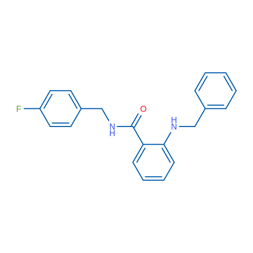 2-(Benzylamino)-N-(4-fluorobenzyl)benzamide 1g