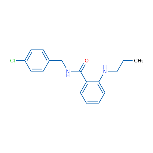 N-(4-Chlorobenzyl)-2-(propylamino)benzamide 1g