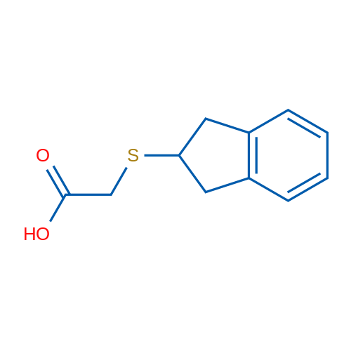 2-((2,3-Dihydro-1H-inden-2-yl)thio)acetic acid 1g