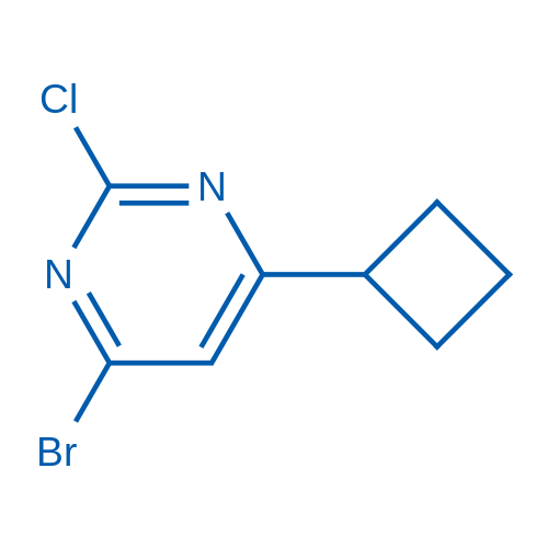 4-Bromo-2-chloro-6-cyclobutylpyrimidine 1g