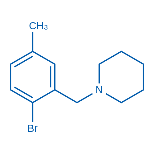 1-(2-Bromo-5-methylbenzyl)piperidine 250mg