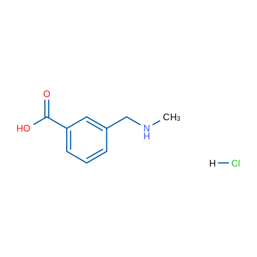 3-Methylaminomethyl-benzoic acid  hydrochloride 1g