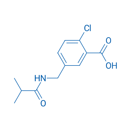 2-Chloro-5-(isobutyramidomethyl)benzoic acid 250mg