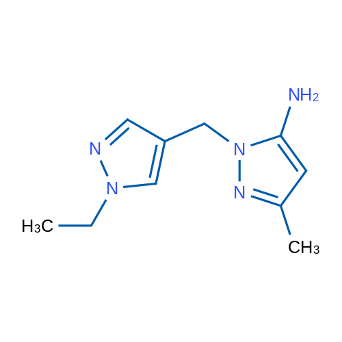 1-[(1-EThyl-1h-pyrazol-4-yl)methyl]-3-methyl-1h-pyrazol-5-amine 5g